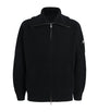 Moose Knuckles Black Wool Ribbed Zip-Up Cardigan