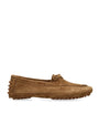Le Monde Beryl Brown Suede Moccasin Driver Shoes