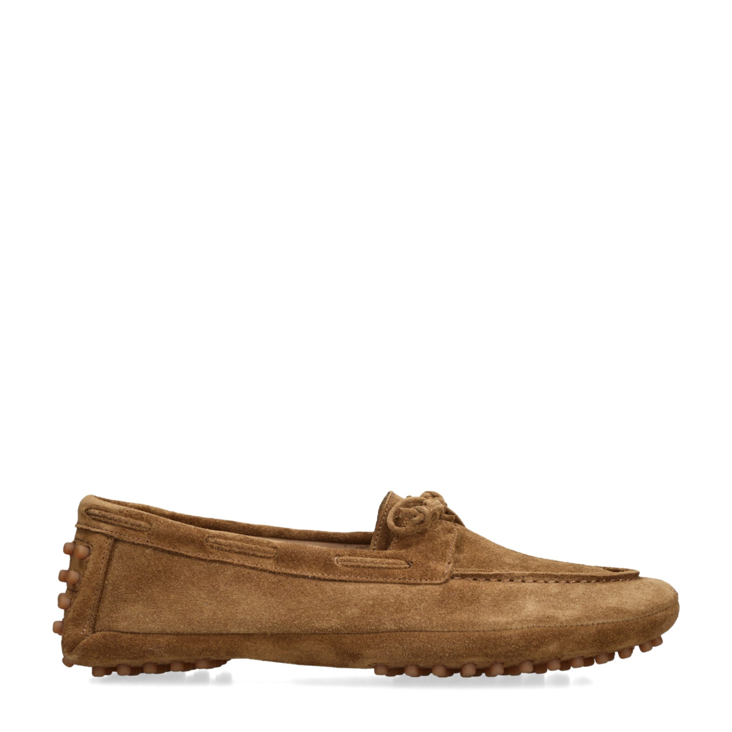 Le Monde Beryl Brown Suede Moccasin Driver Shoes
