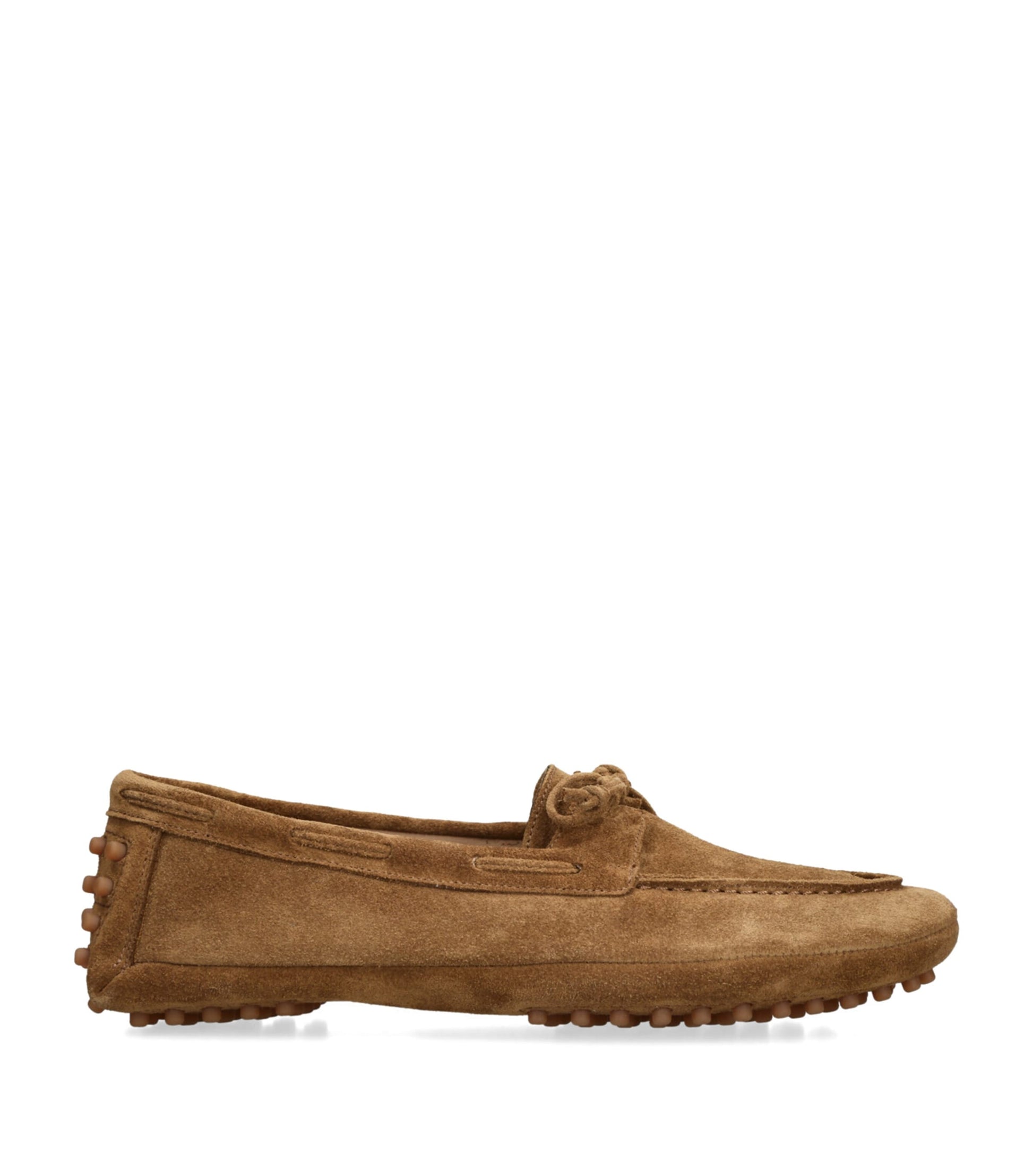 Le Monde Beryl Brown Suede Moccasin Driver Shoes
