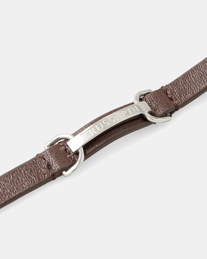 Кожена гривна Trussardi T-LEATHER