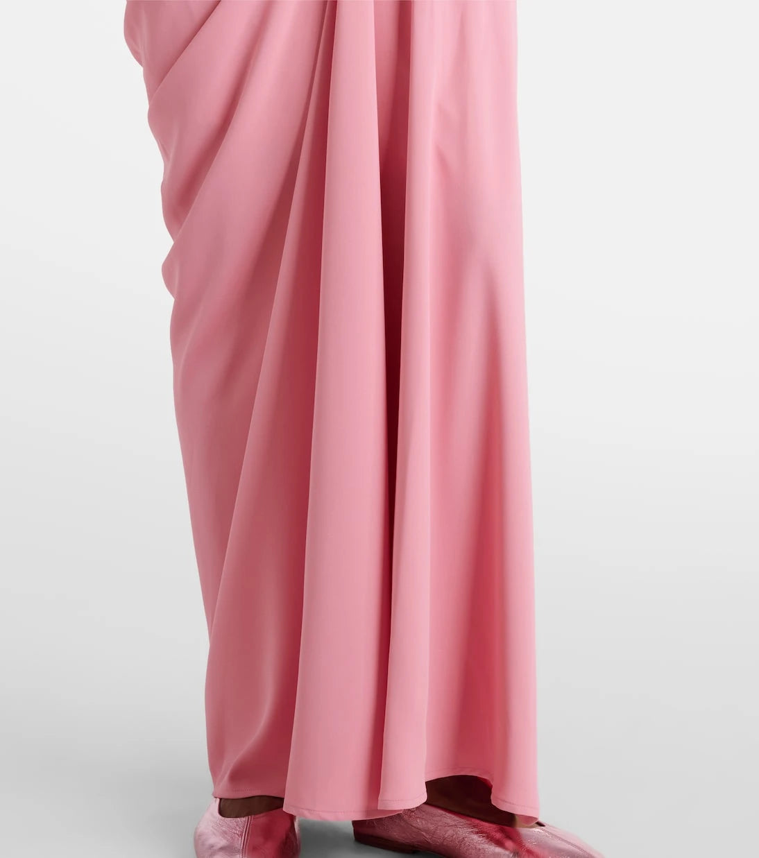 Dries Van Noten - Draped crêpe maxi skirt
