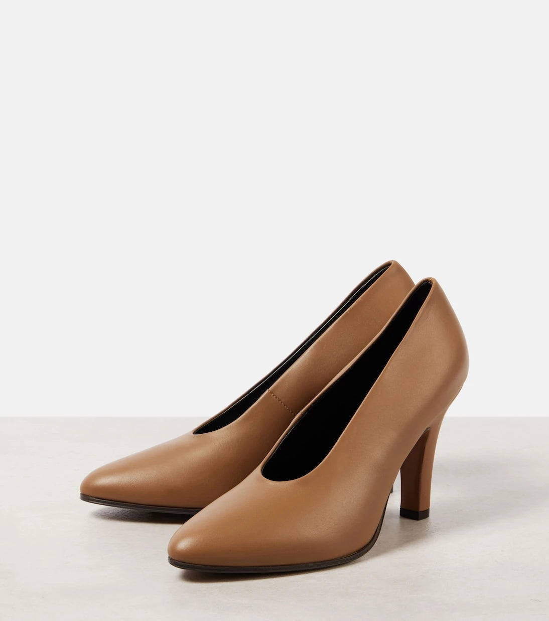 The Row - Prudens leather pumps