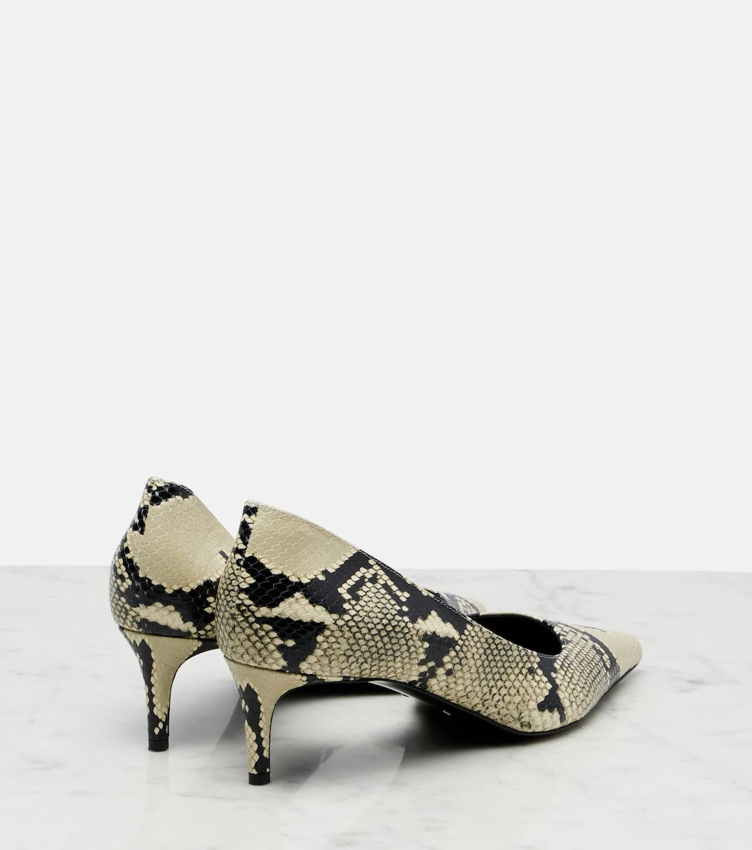 Khaite - Jett D'Orsay 45 leather pumps