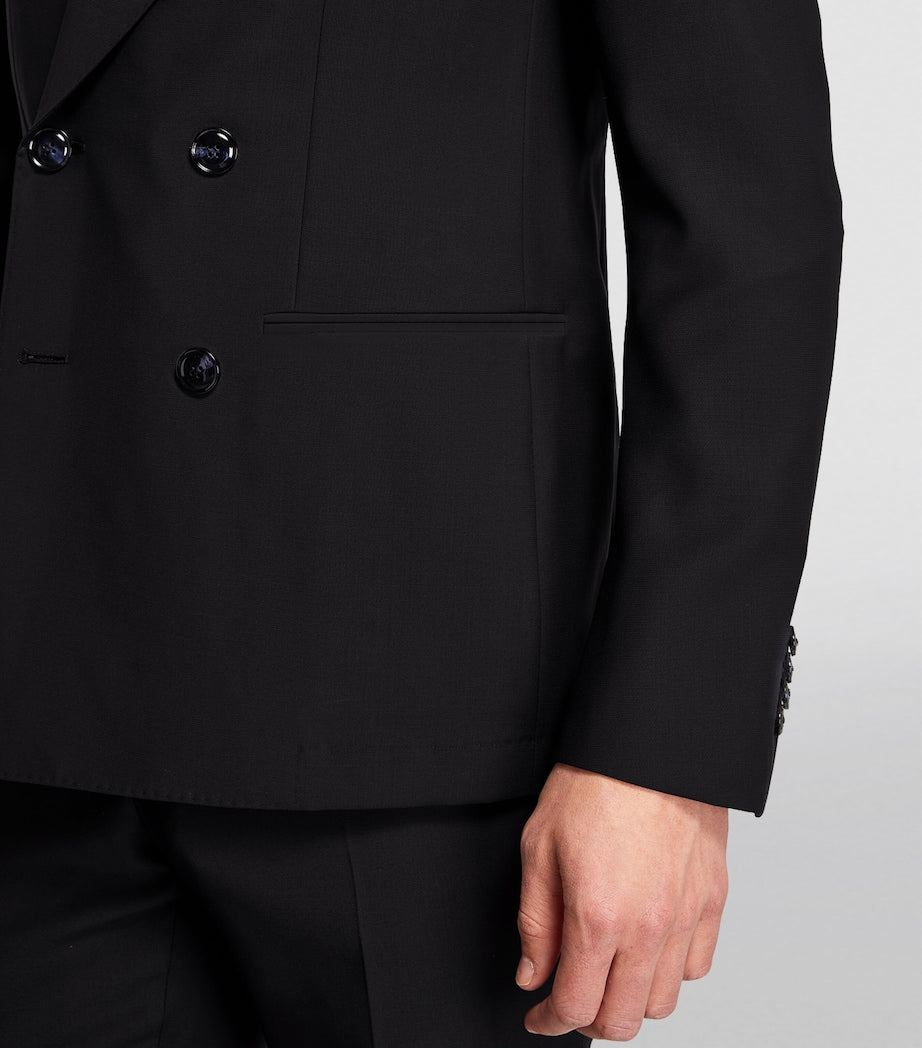Giorgio Armani Wool Double-Breasted Two-Piece Suit