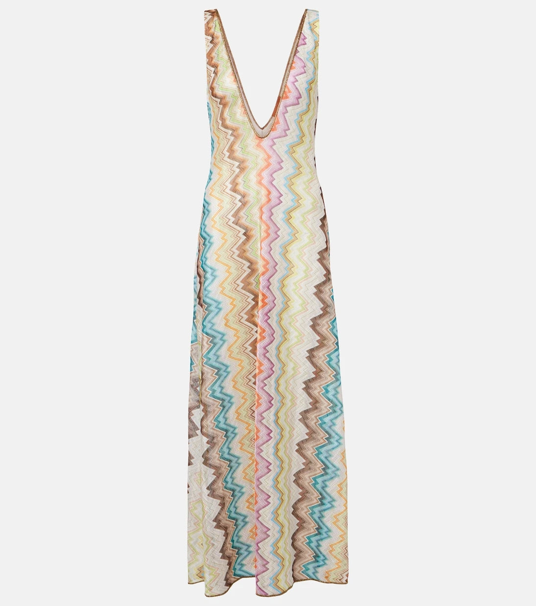 Missoni - فستان ماكسي بنمط متعرج