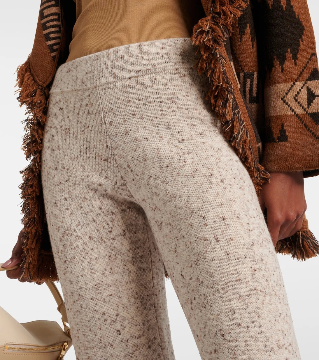 Alanui - Dreamscape fringed wool-blend pants
