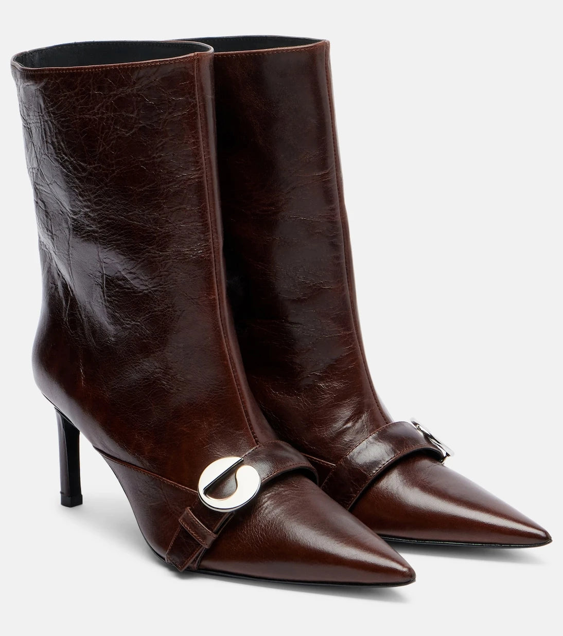 Coperni - Belt leather ankle boots