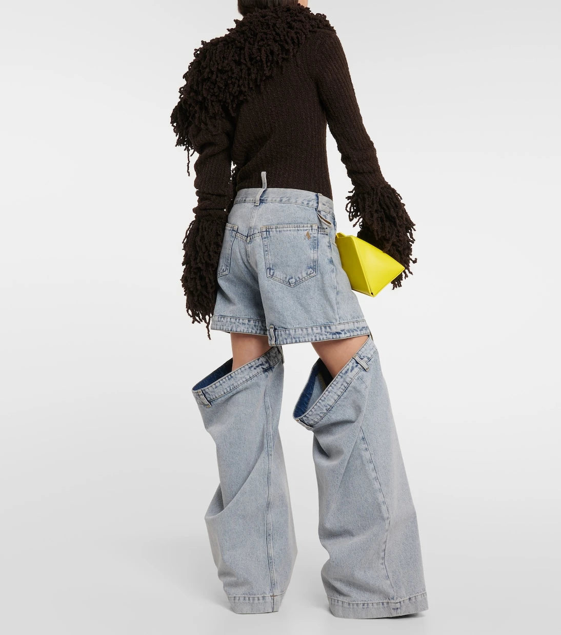 The Attico - Low-rise wide-leg jeans