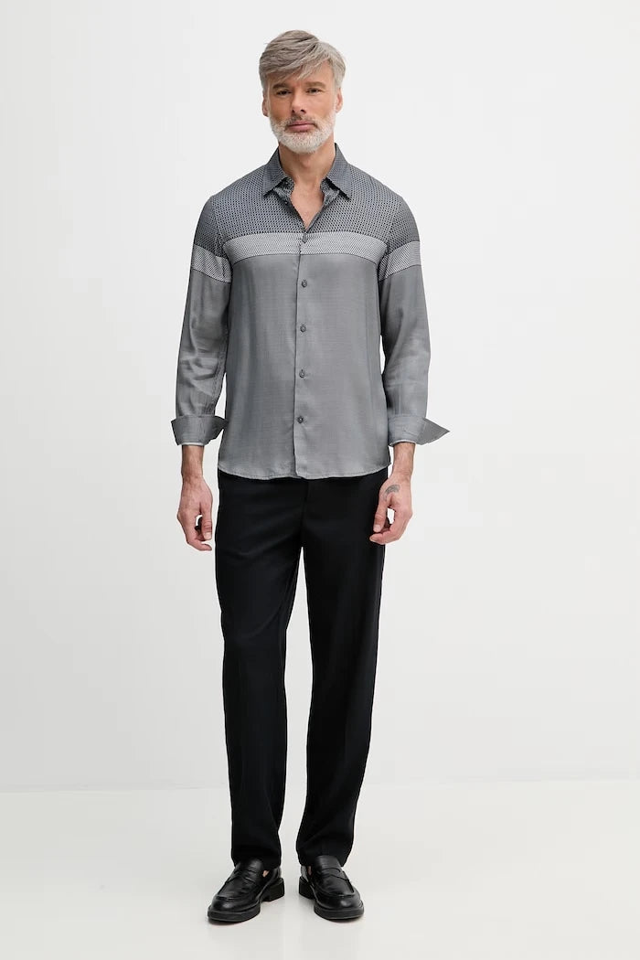 Armani Exchange риза мъжка от вискоза