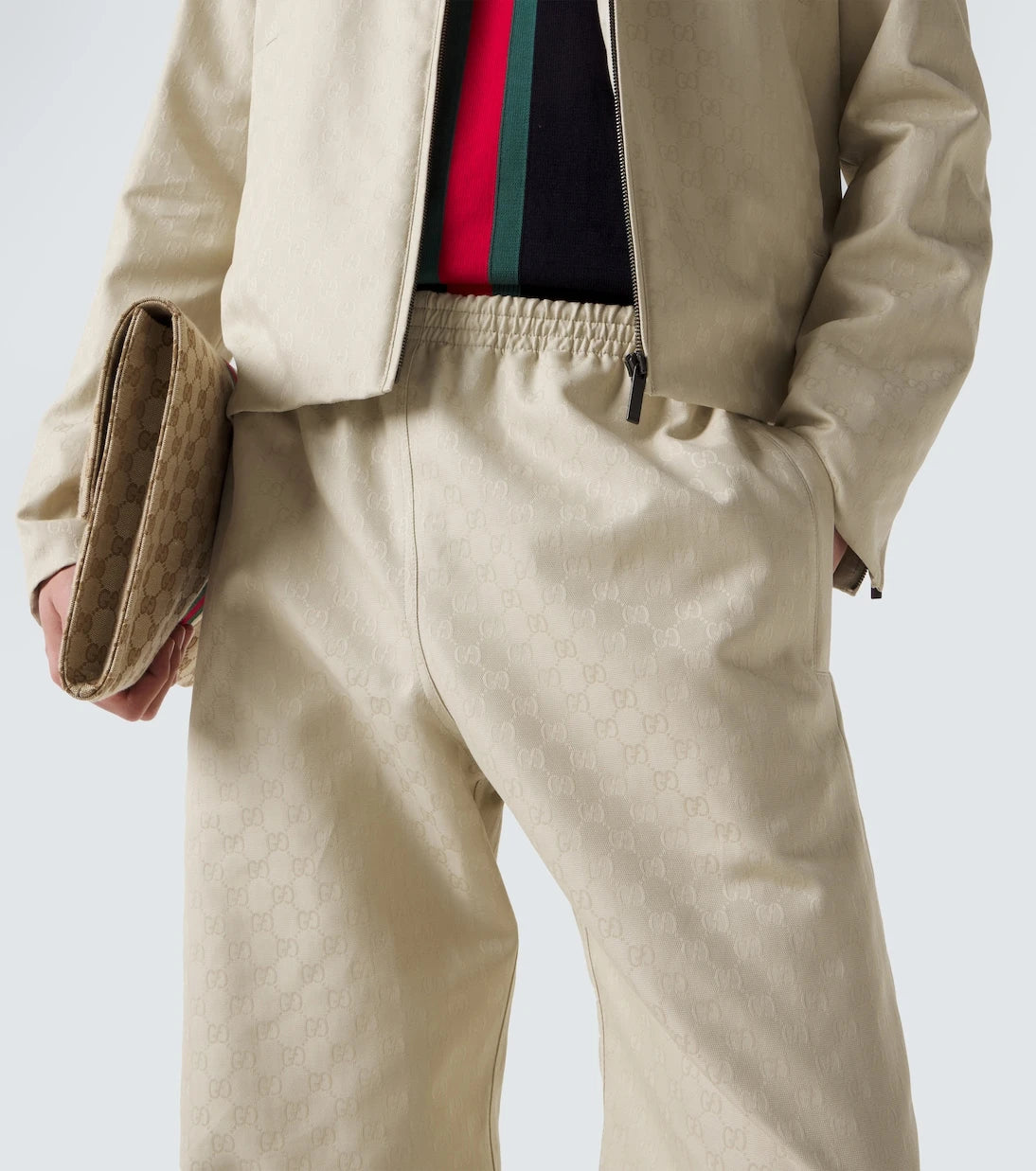 Gucci - GG cotton canvas straight pants