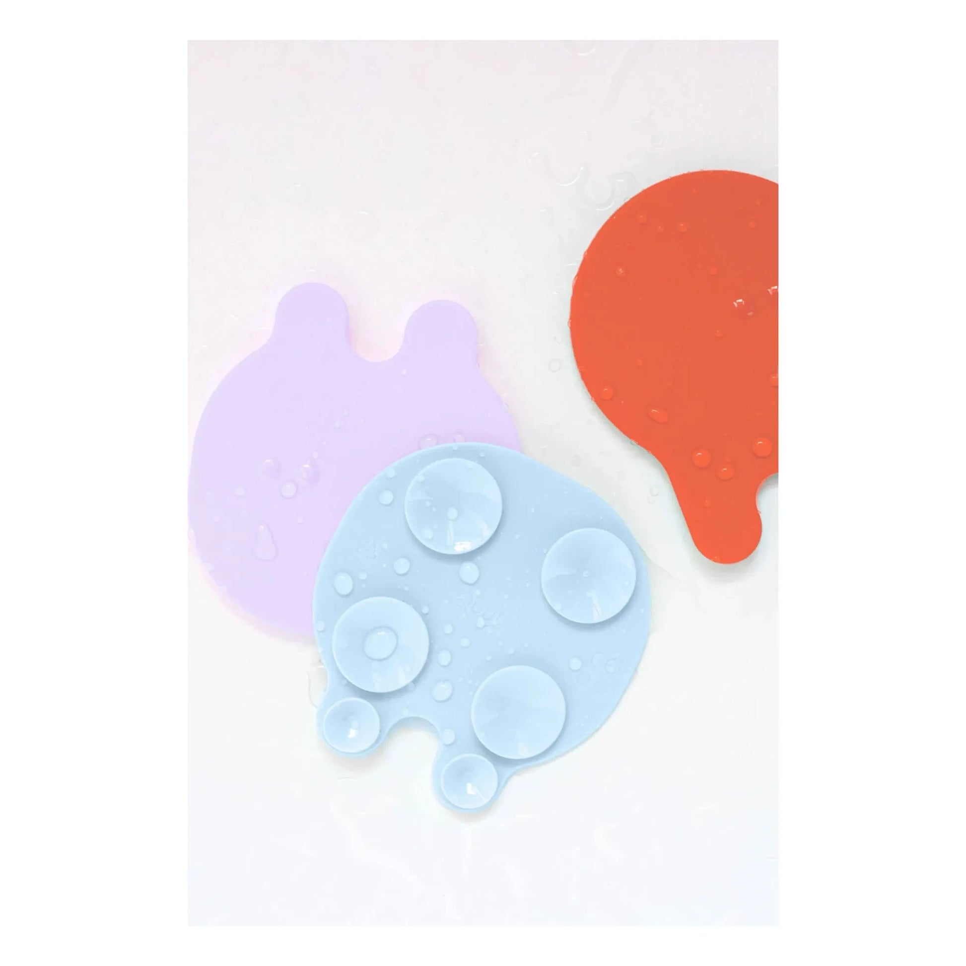 Quut - Grippi bath mats - Set of 8 | Coral