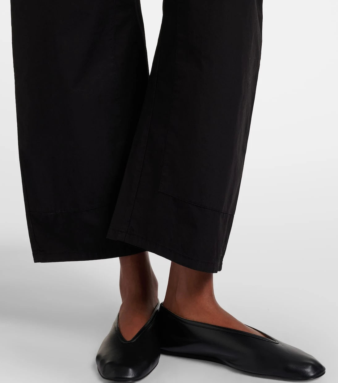 Leset - Kyoto cropped cotton wide-leg pants