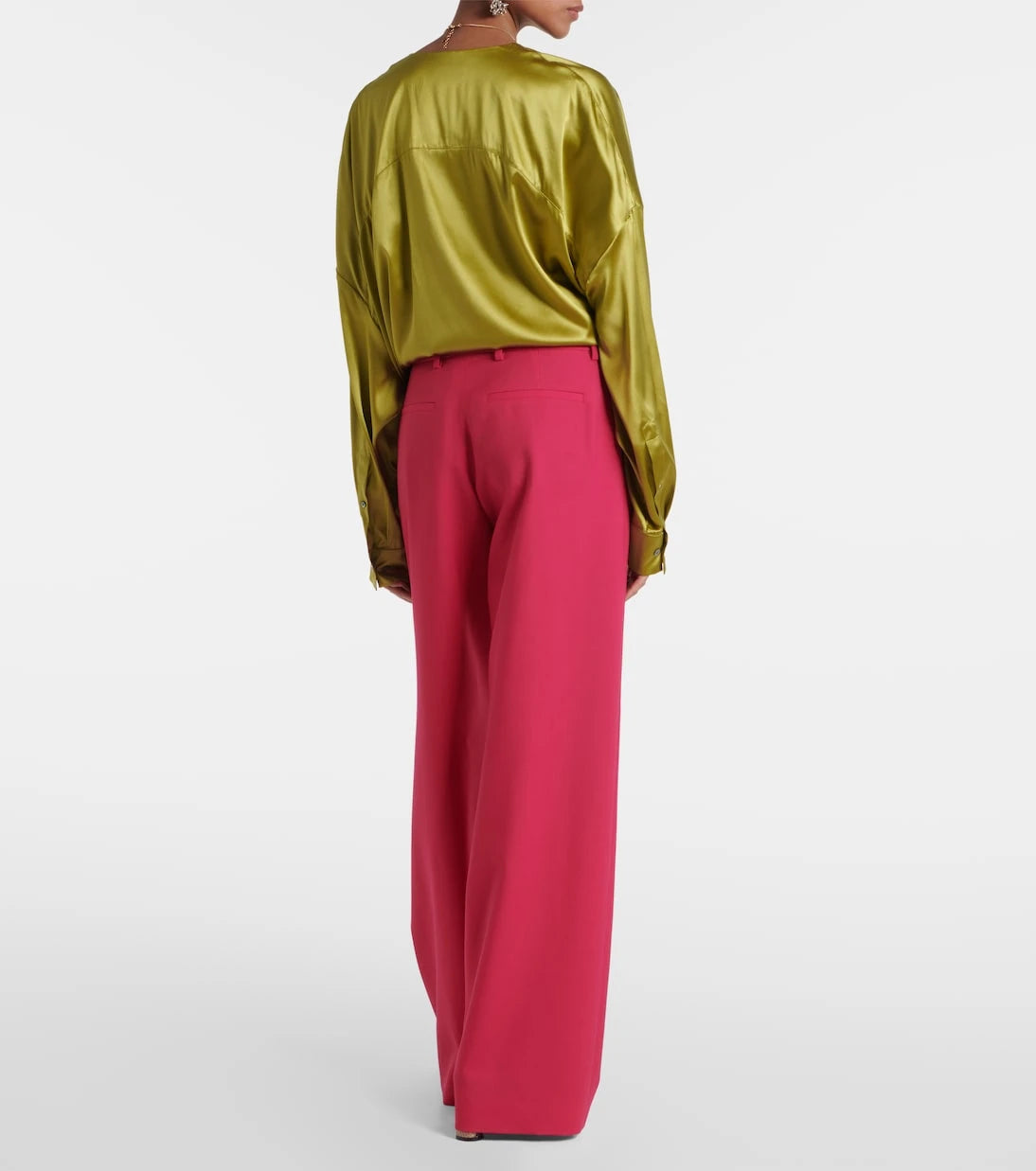 Dries Van Noten - Wool and mohair twill straight pants