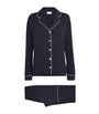 Harrods Navy Jersey Classic Pyjama Set
