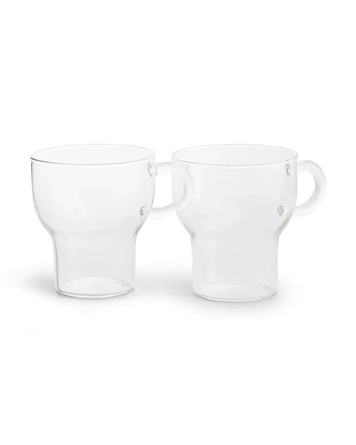 Sagaform комплект керамични чаши от боросиликатно стъкло 250 ml