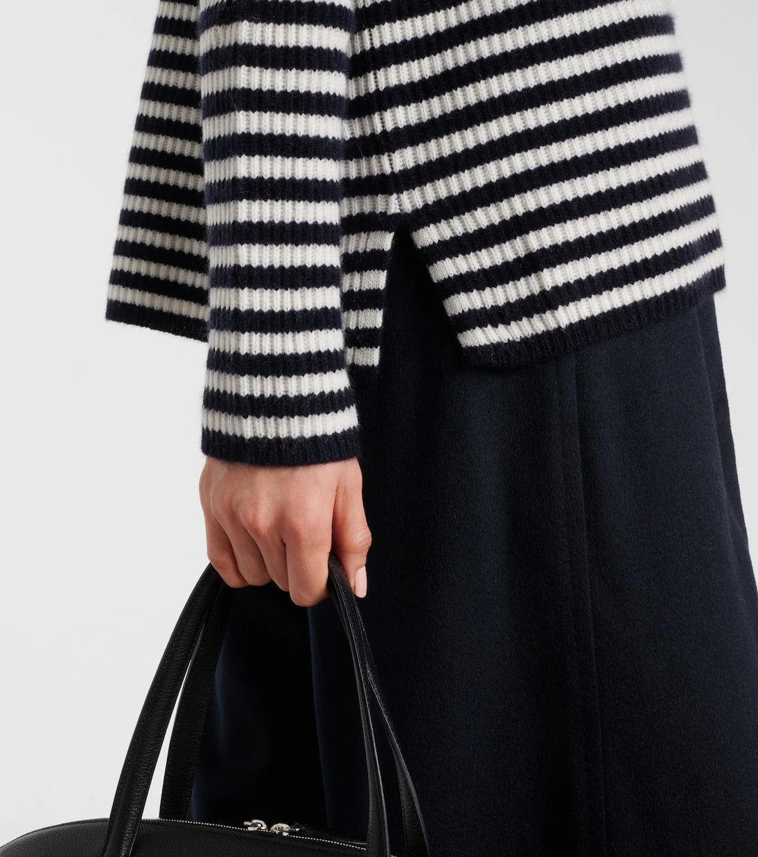 Max Mara - Gomma çizgili kaşmir üst