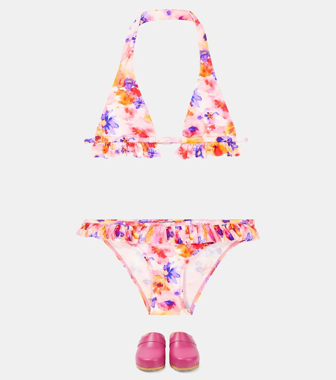 Il Gufo - Ruffled floral bikini