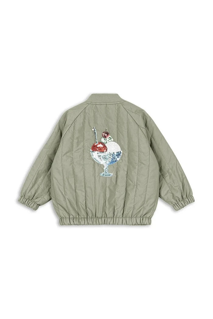 Детско яке бомбър Konges Sløjd JUNO SEQUIN BOMBER JACKET