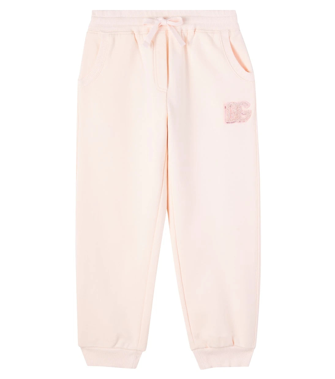 Dolce&Gabbana Kids - DG sequined cotton sweatpants