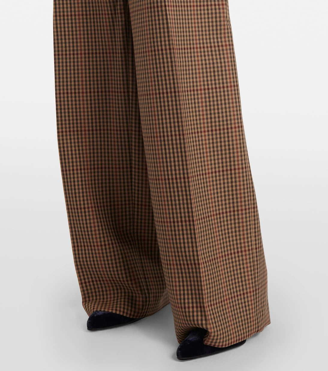 Dries Van Noten - Checked wool wide-leg pants