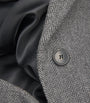 Grey Virgin Wool Tweed Blazer