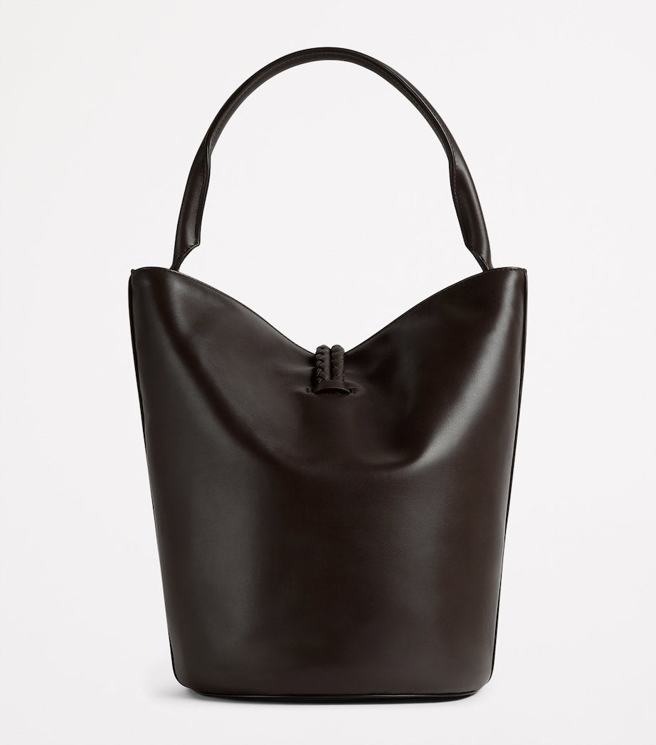 Bottega Veneta Brown Leather Liberta Bucket Bag