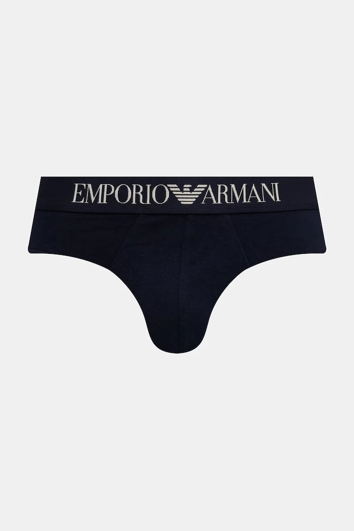 Emporio Armani Underwear erkek pamuklu elastan slip külot 2’li