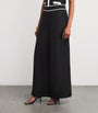 Black Linen-Blend Heidi Wide-Leg Trousers