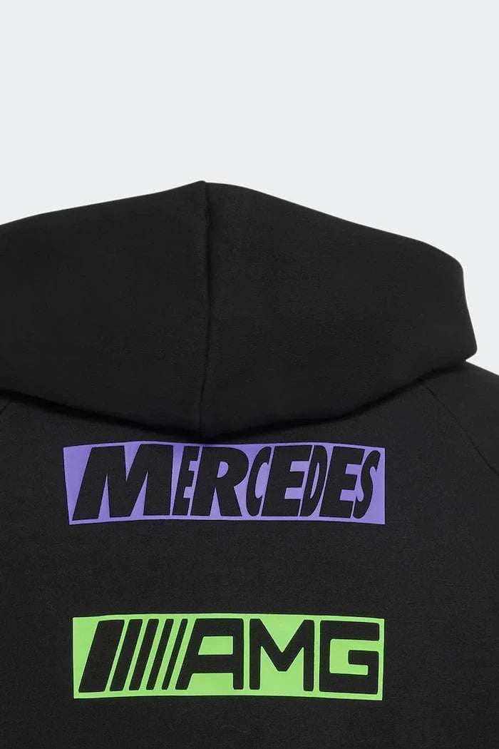 adidas Performance kapüşonlu çocuk pamuklu sweatshirt MERCEDES