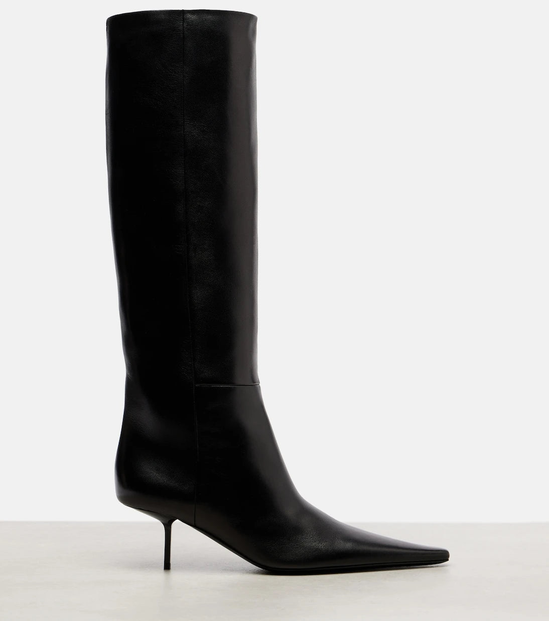 Saint Laurent - Victoire 55 leather knee-high boots