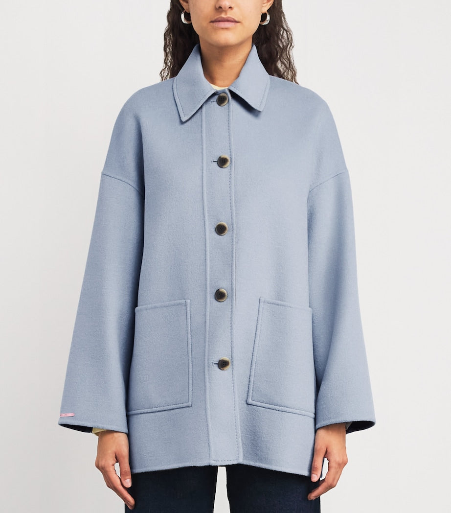 MAX&Co. Blue Wool Coat