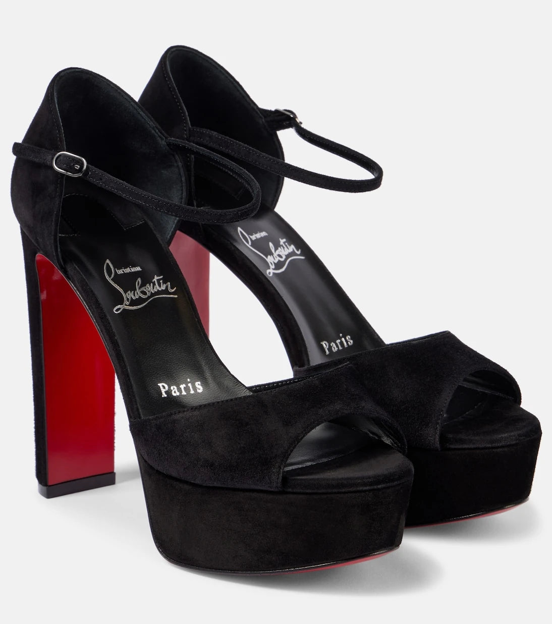 Christian Louboutin - Sandaloo 130 suede sandals