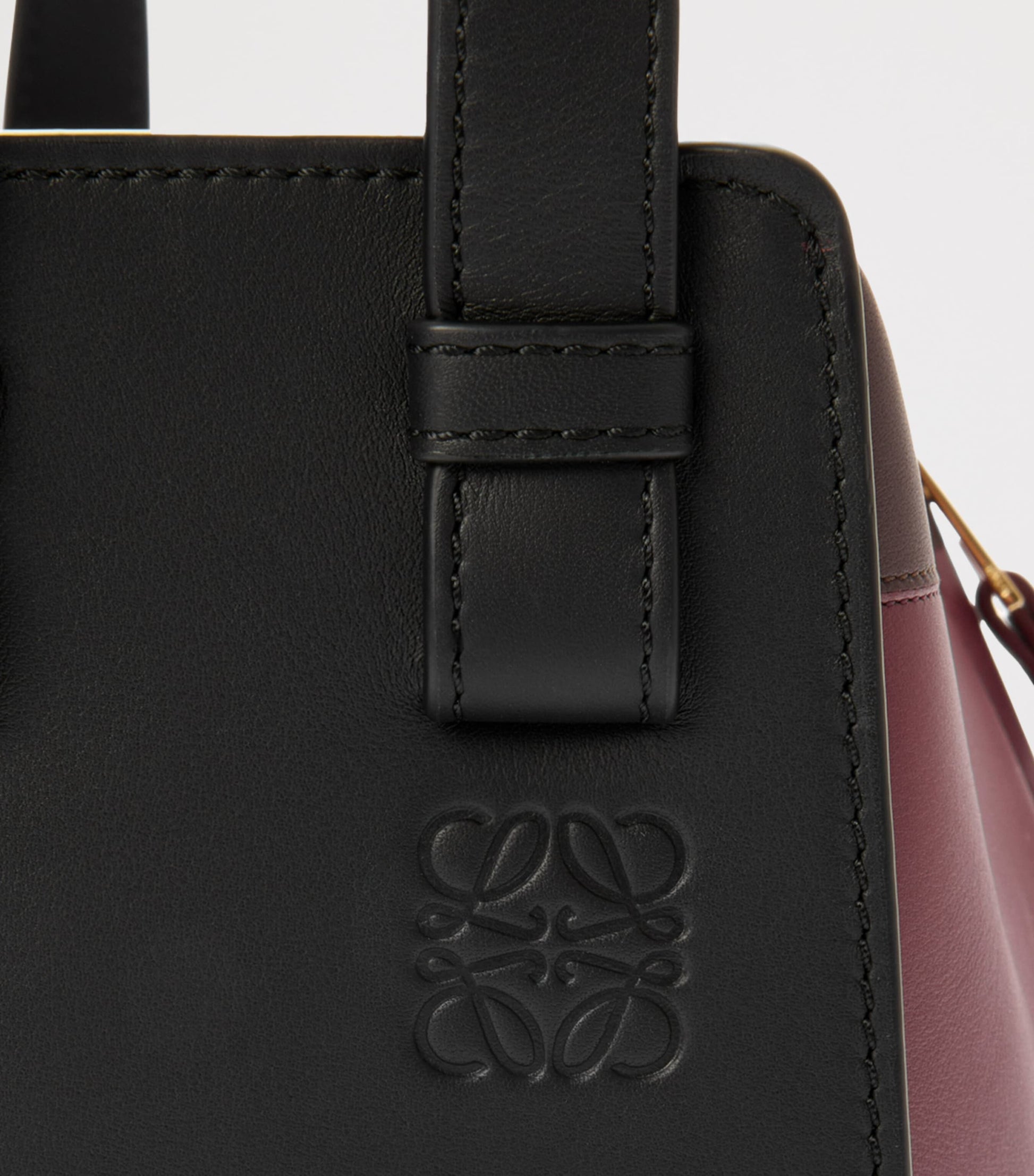 LOEWE x Albers Leather Hammock Top-Handle Bag