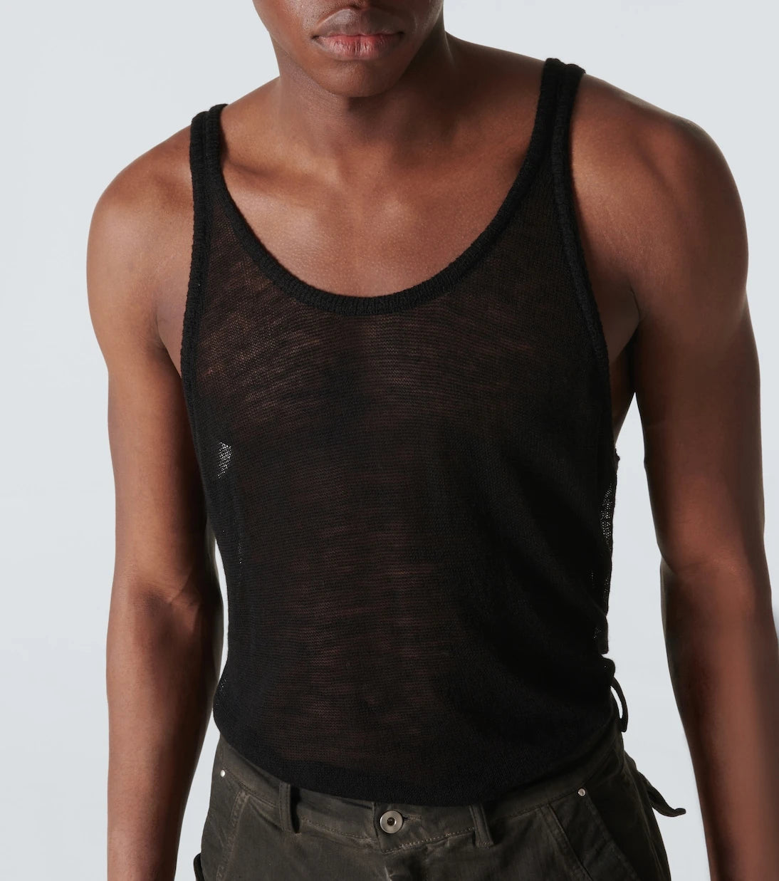 Rick Owens - Maglia virgin wool tank top