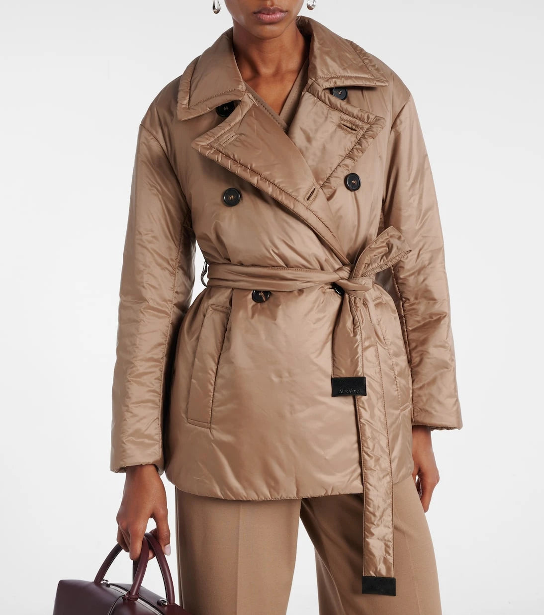 Max Mara - The Cube Calla dolgulu kanvas ceket