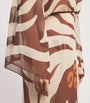 Johanna Ortiz Brown Printed Spiritual Healers Kaftan Maxi Dress