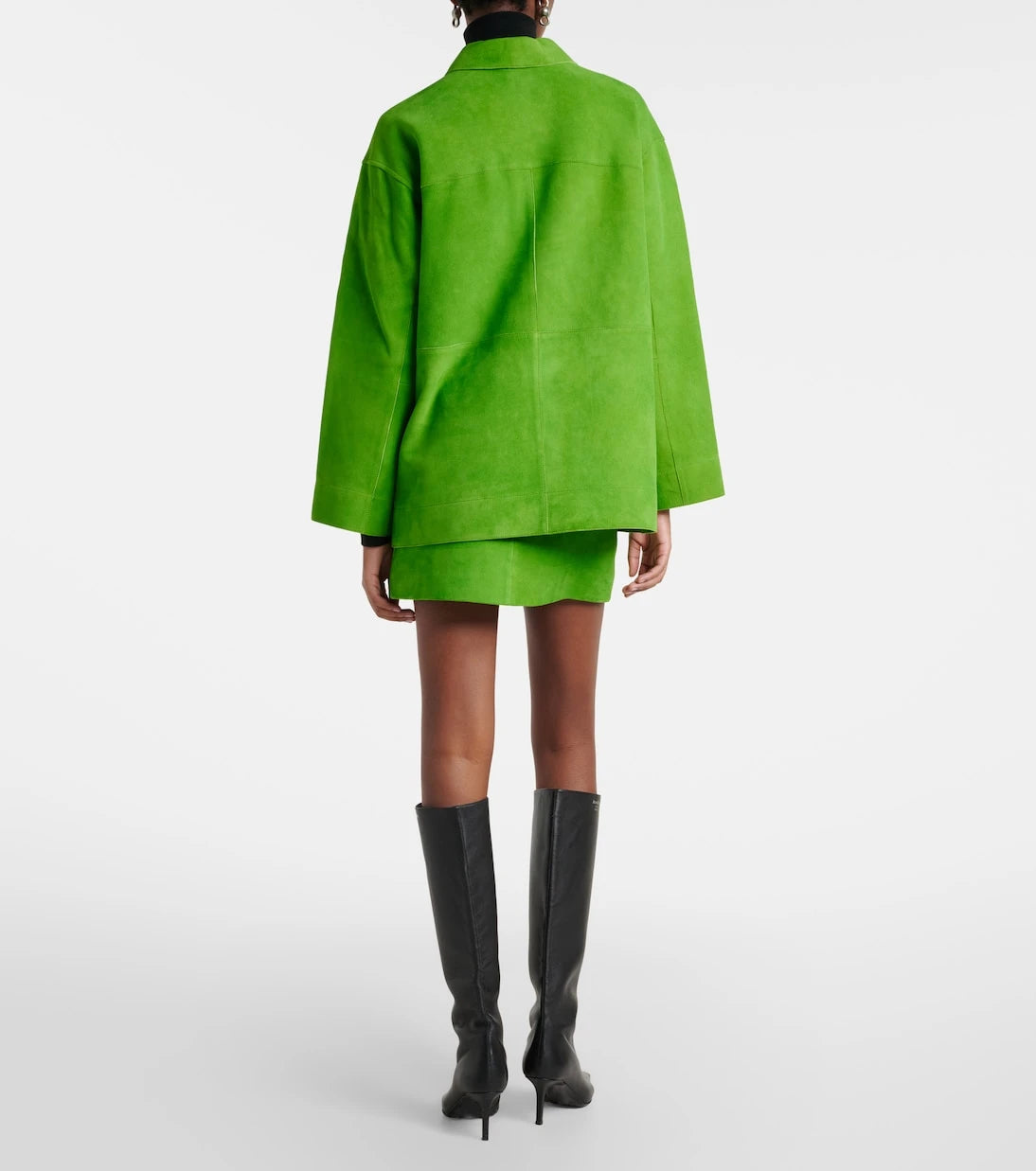 Staud - Crest suede miniskirt