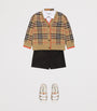 Burberry Kids Wool Check Cardigan (3-12 Years)