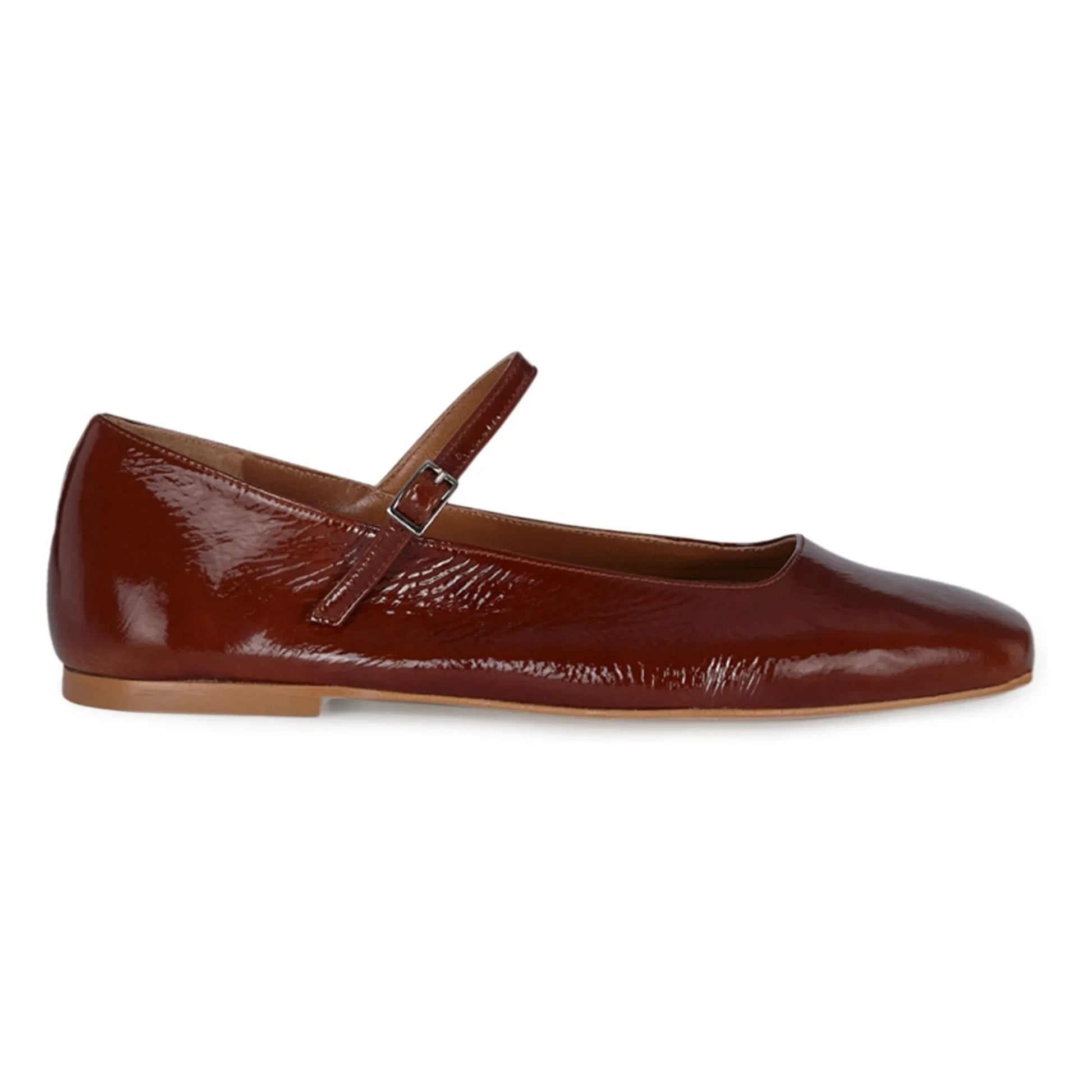 Augusta - Julieta patent ballerinas | Brown