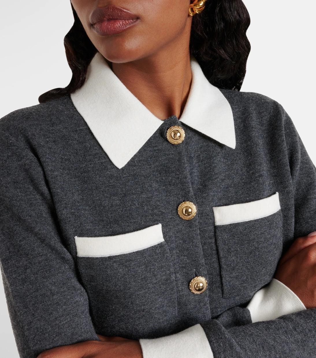 Self-Portrait - Wool-blend cardigan