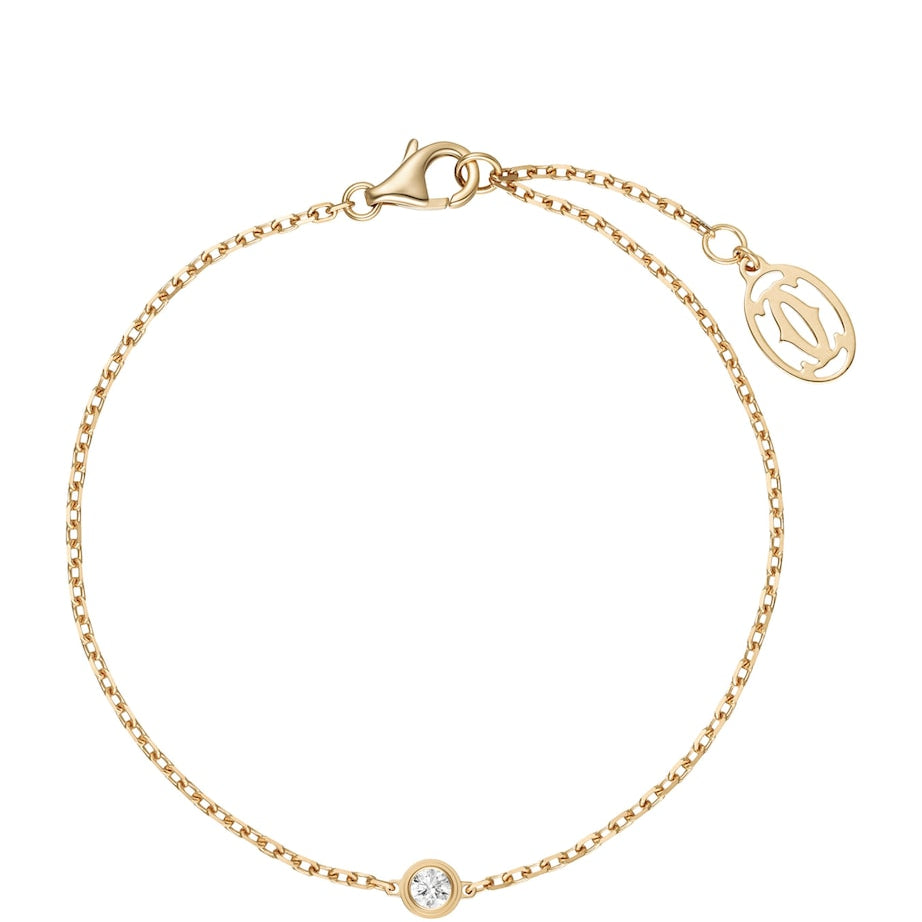 Extra-Small Yellow Gold and Diamond Cartier d'Amour Bracelet