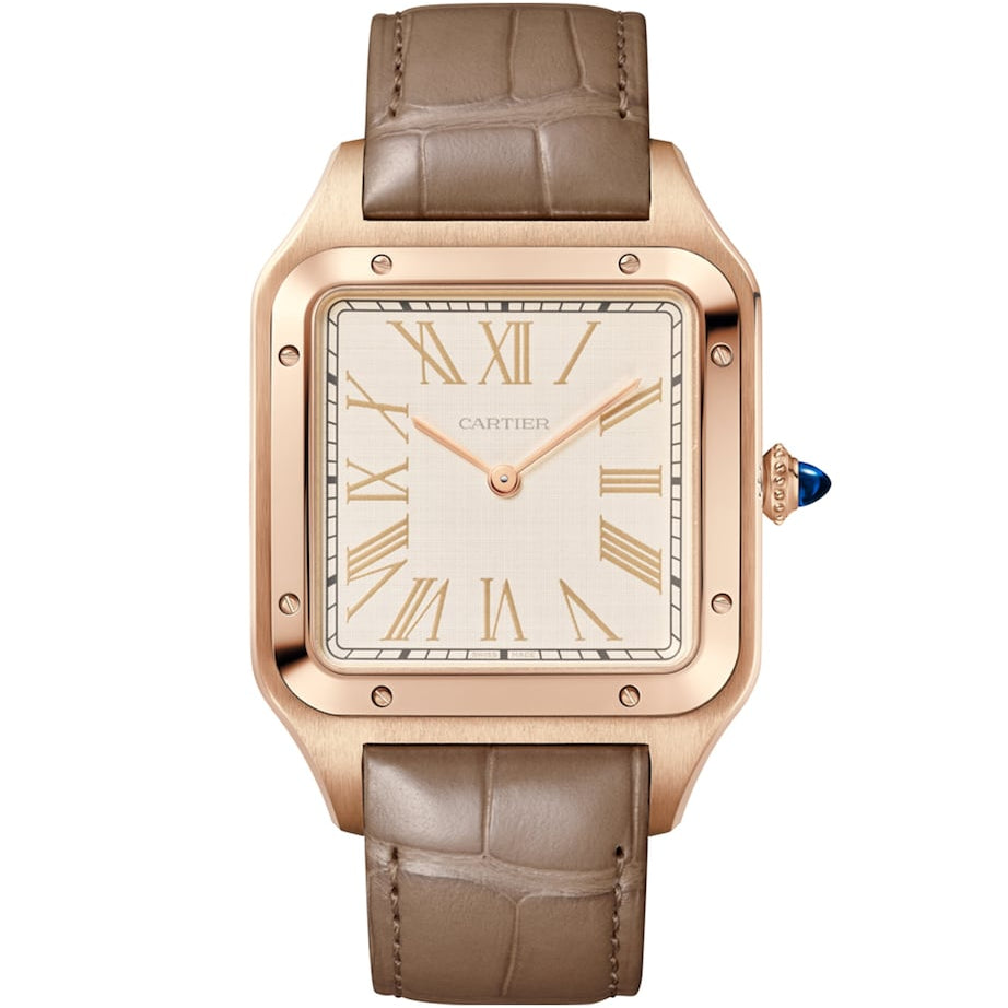 Cartier Extra Large Rose Gold Santos-Dumont Watch 46.6mm