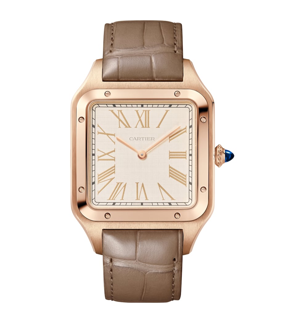 Cartier Extra Large Rose Gold Santos-Dumont Watch 46.6mm