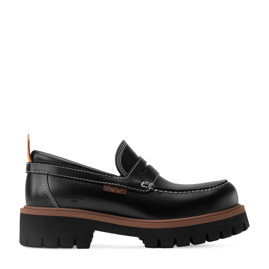 LOUIS VUITTON Leather Remix Loafers