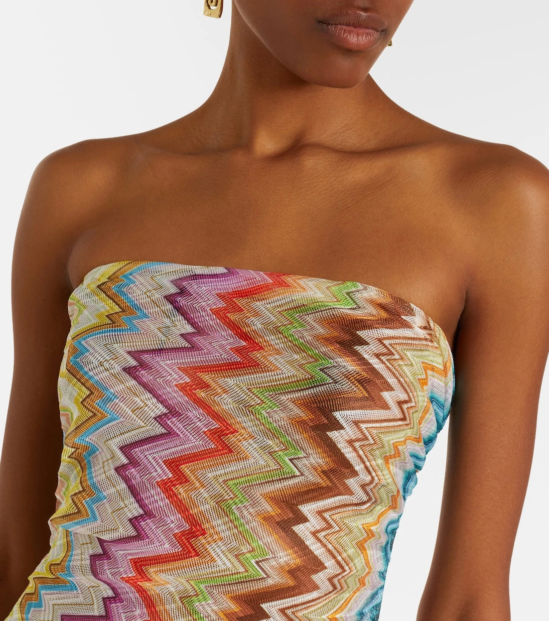 Missoni - Zigzag gathered maxi dress