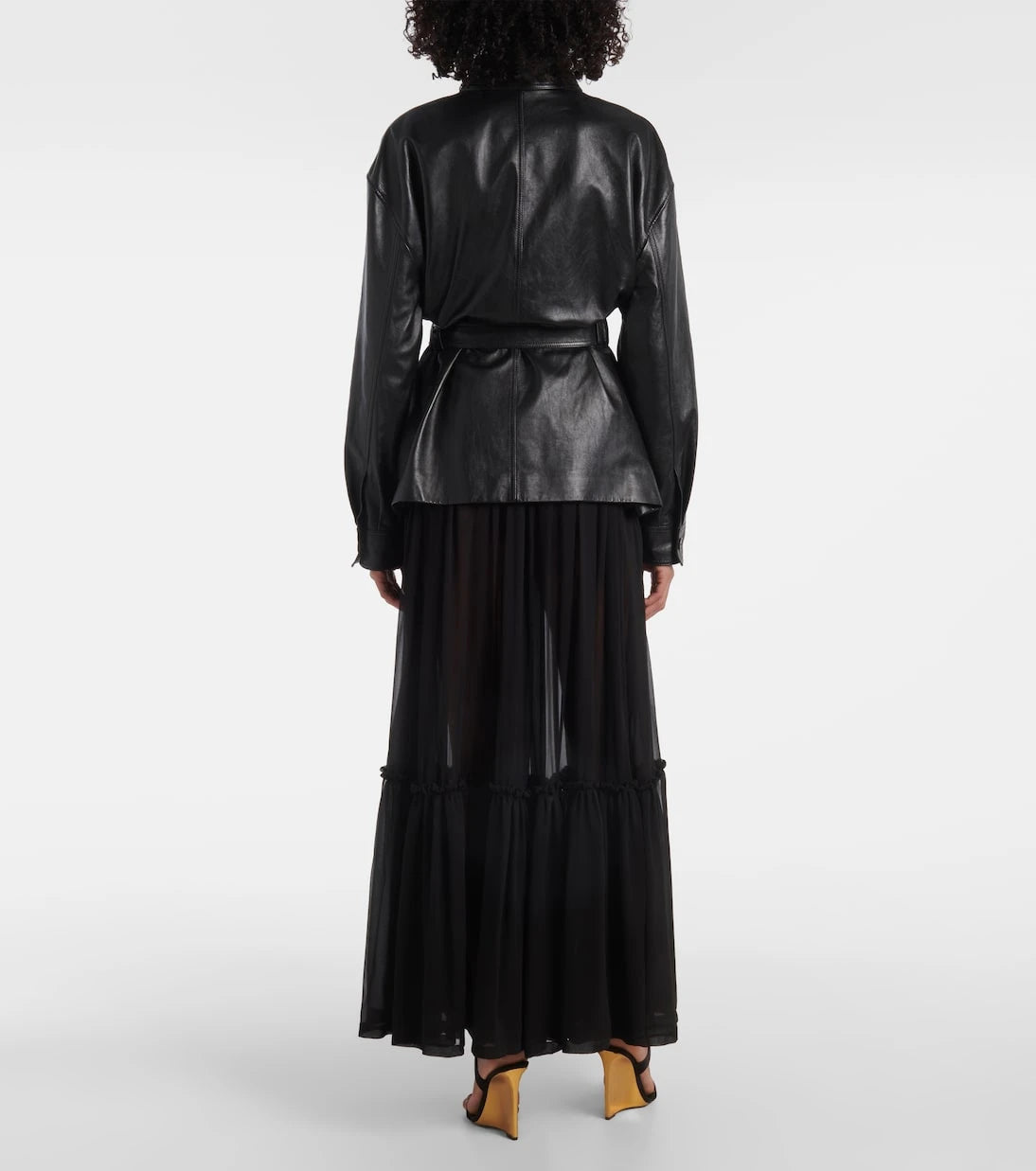 Saint Laurent - Saharienne belted leather jacket