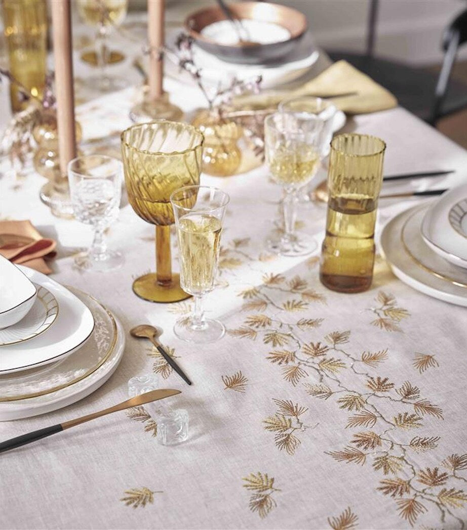 Alexandre Turpault Linen Ramage Tablecloth (170cm x 250cm)