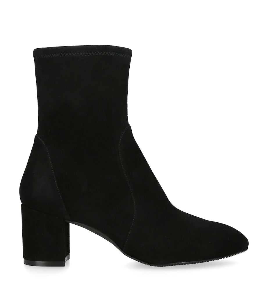Stuart Weitzman Black Suede Yuliana Ankle Boots 60