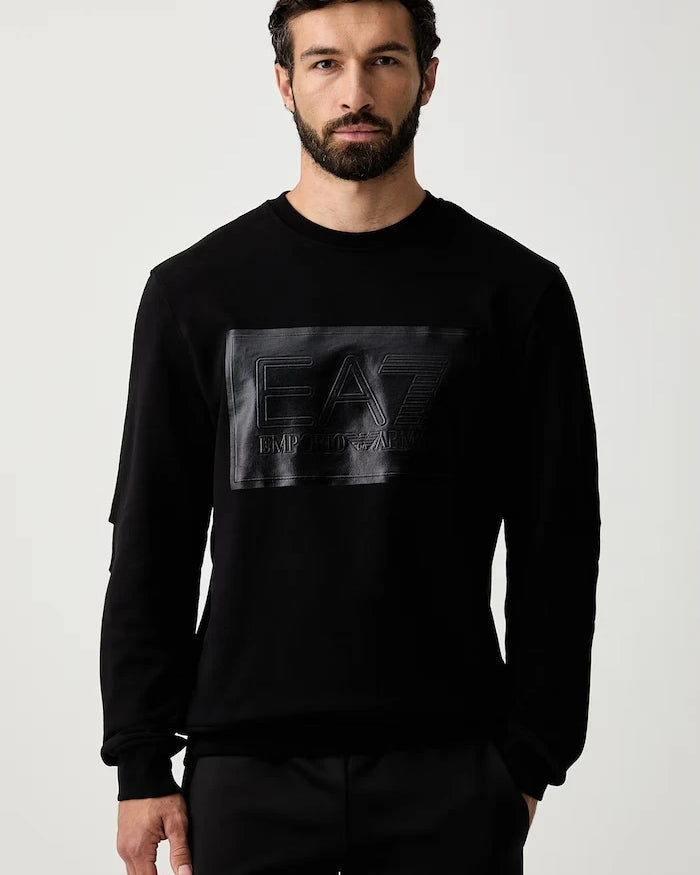 EA7 Emporio Armani erkek pamuklu sweatshirt